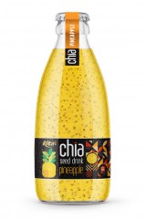 250ml_glass_bottle_Chia_seed_drink_with_pineapple_flavor_RITA_brand