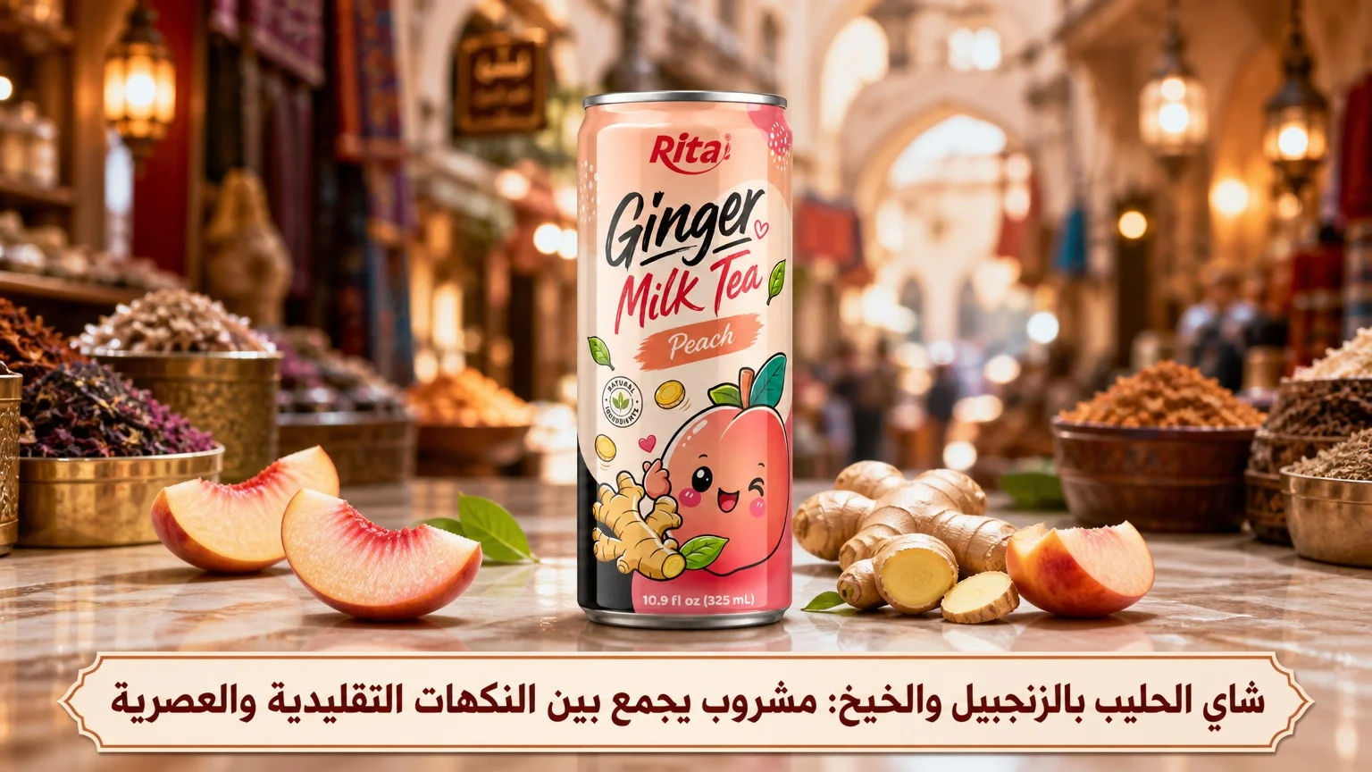 شاي الحليب بالزنجبيل والخیخ: مشروب يجمع بين النكهات التقليدية والعصرية