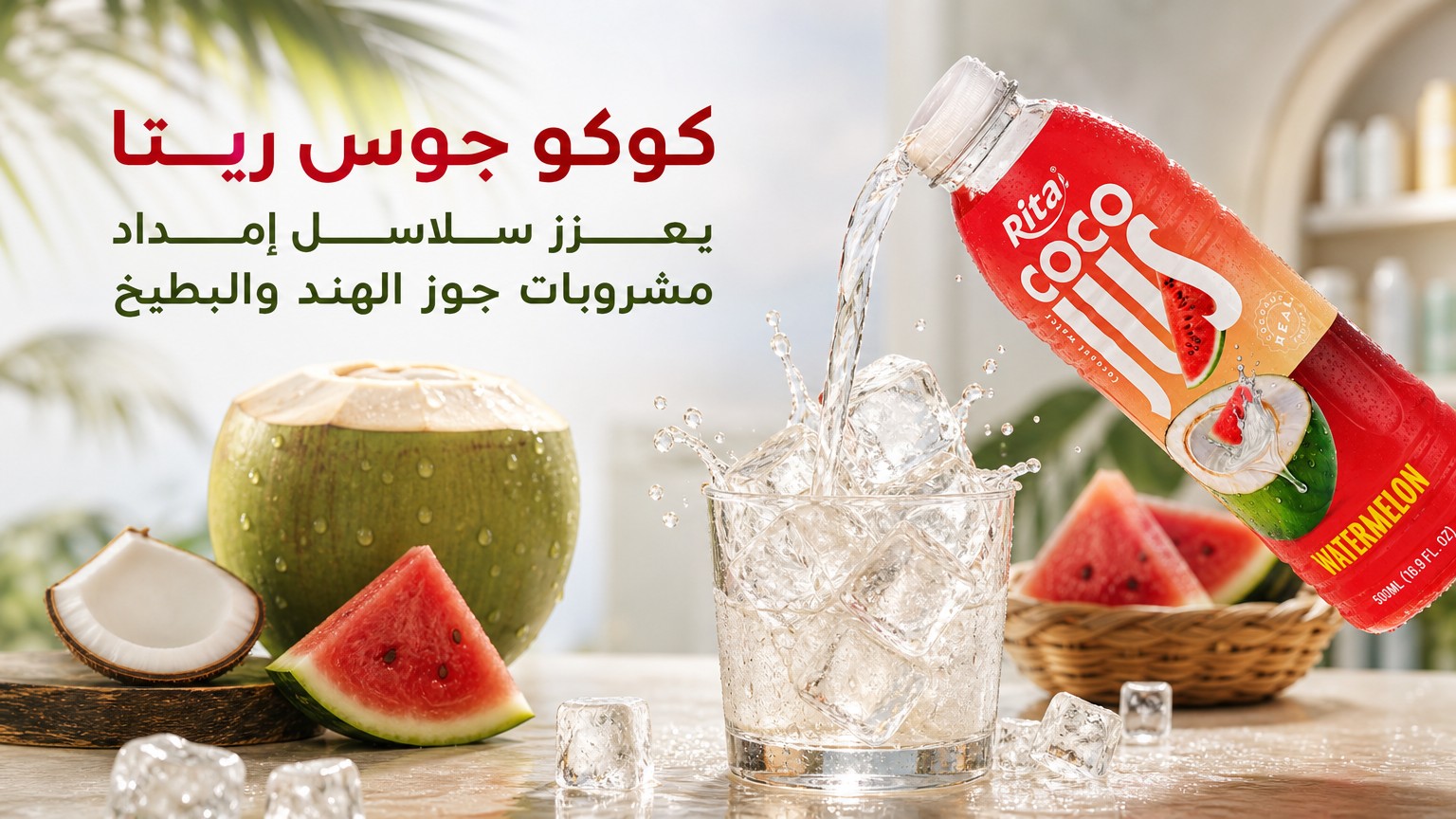كوكو جوس ريتا يعزز سلاسل إمداد مشروبات جوز الهند والبطيخ