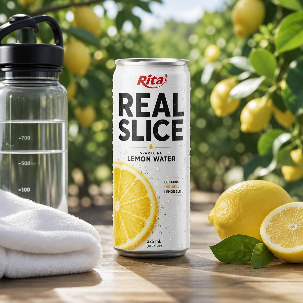 Real Lemon Slice Inside مياه غازية 325 مل – تجربة ليمون حقيقية في كل رشفة - Image 3