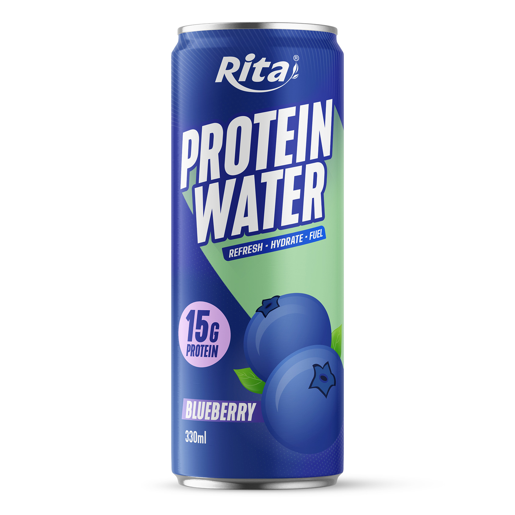 ماء بروتين RITA 15 جرام بنكهة التوت الأزرق