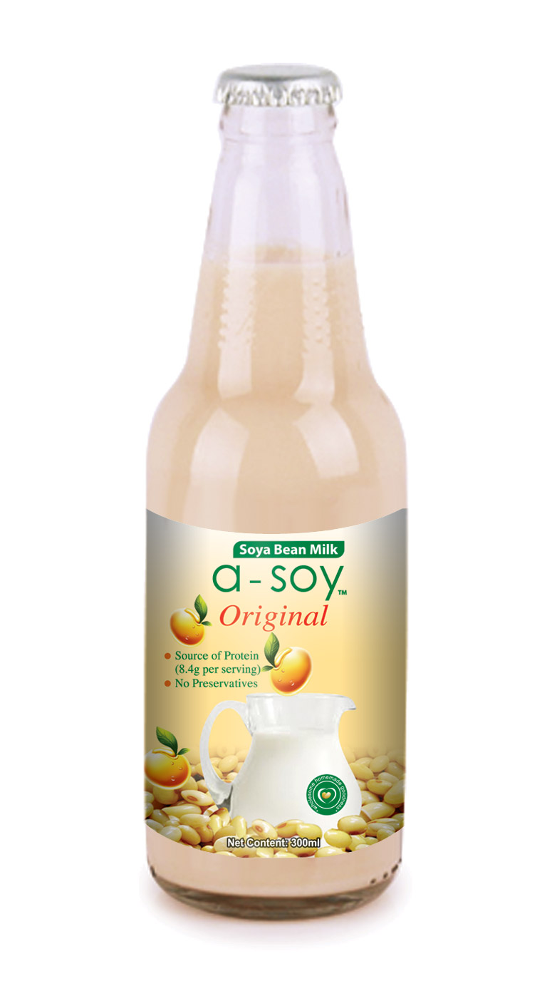 زجاجة 300ML حليب الصويا مع كوكو جيلي