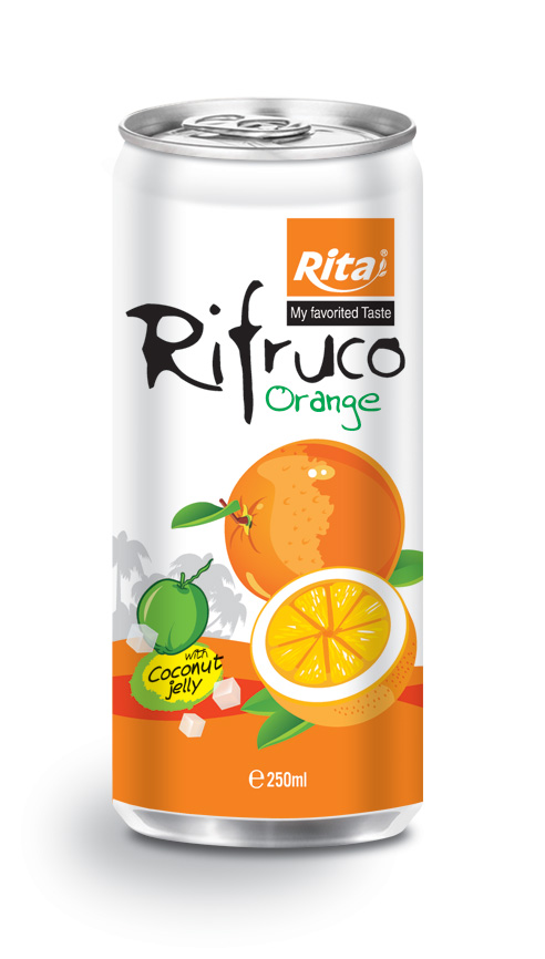 Rifruco البرتقال وجوز الهند جيلي 250ml الاتحاد
