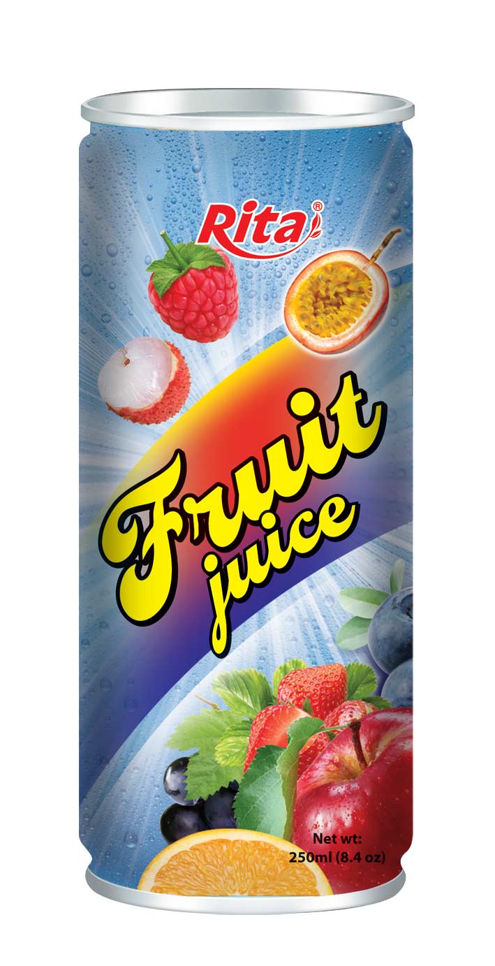 مزيج عصير الفاكهة في Can