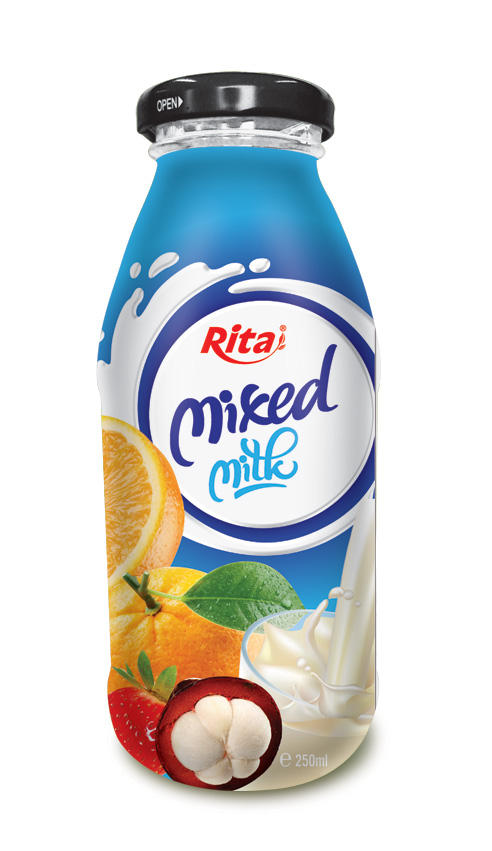 زجاجة الزجاج مزيج الحليب 250ml الاتحاد