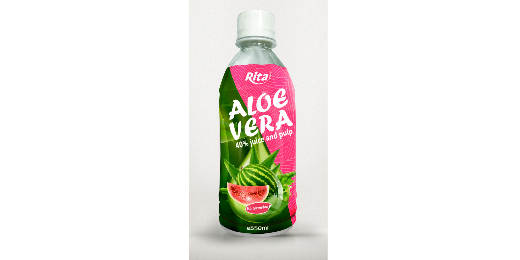 الصبار مع عصير البطيخ 350ML الحيوانات الأليفة زجاجة