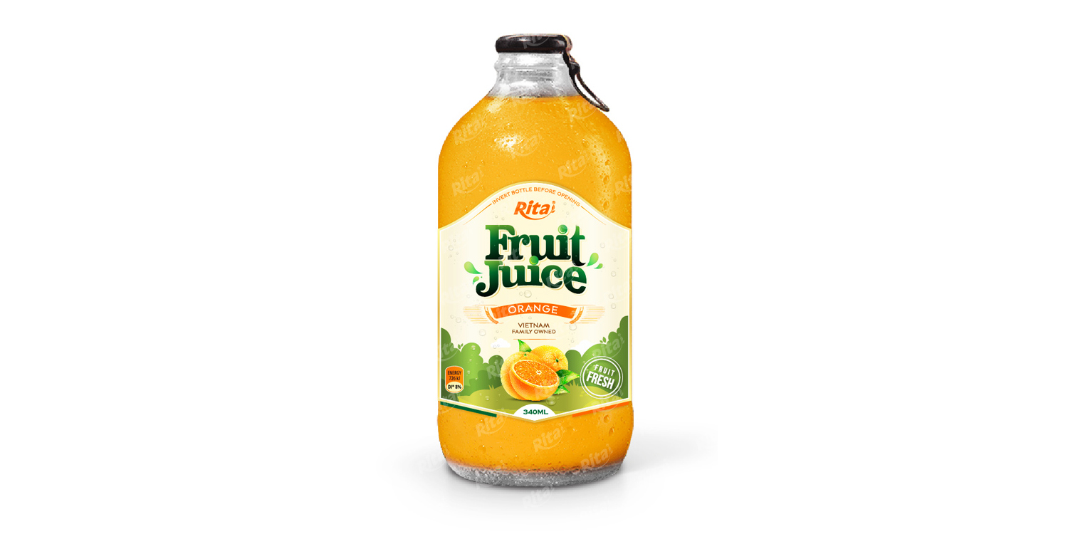 عصير البرتقال فاكهة زجاجة 340ml
