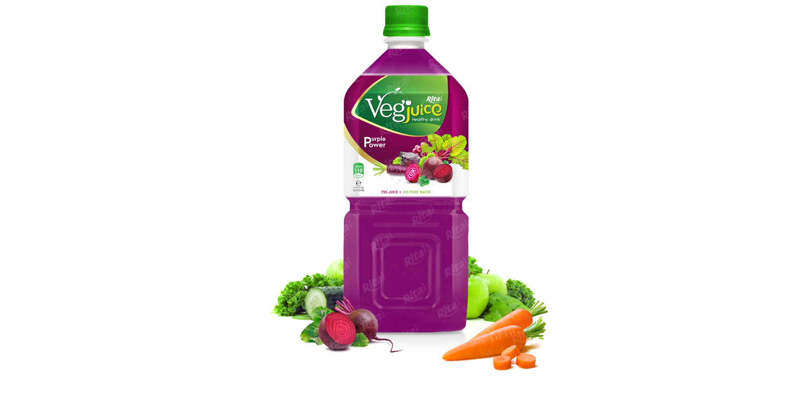 ريتا الخضار البرتقال الكيوي زجاجة بيت 1000ml
