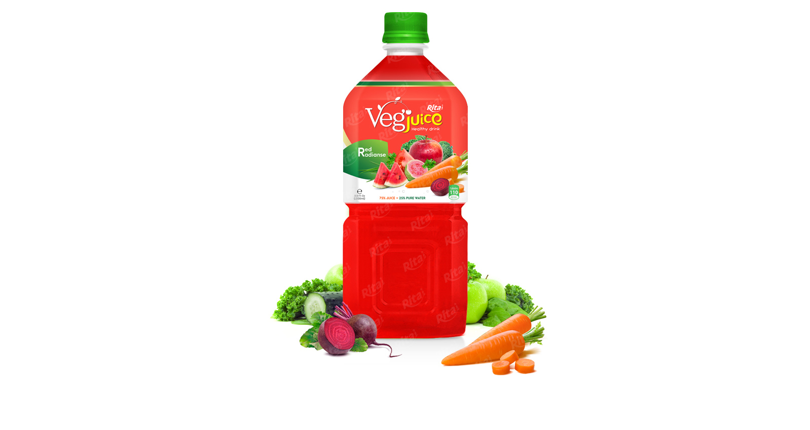 ريتا الخضار راديانز 1000ml زجاجة الحيوانات الأليفة