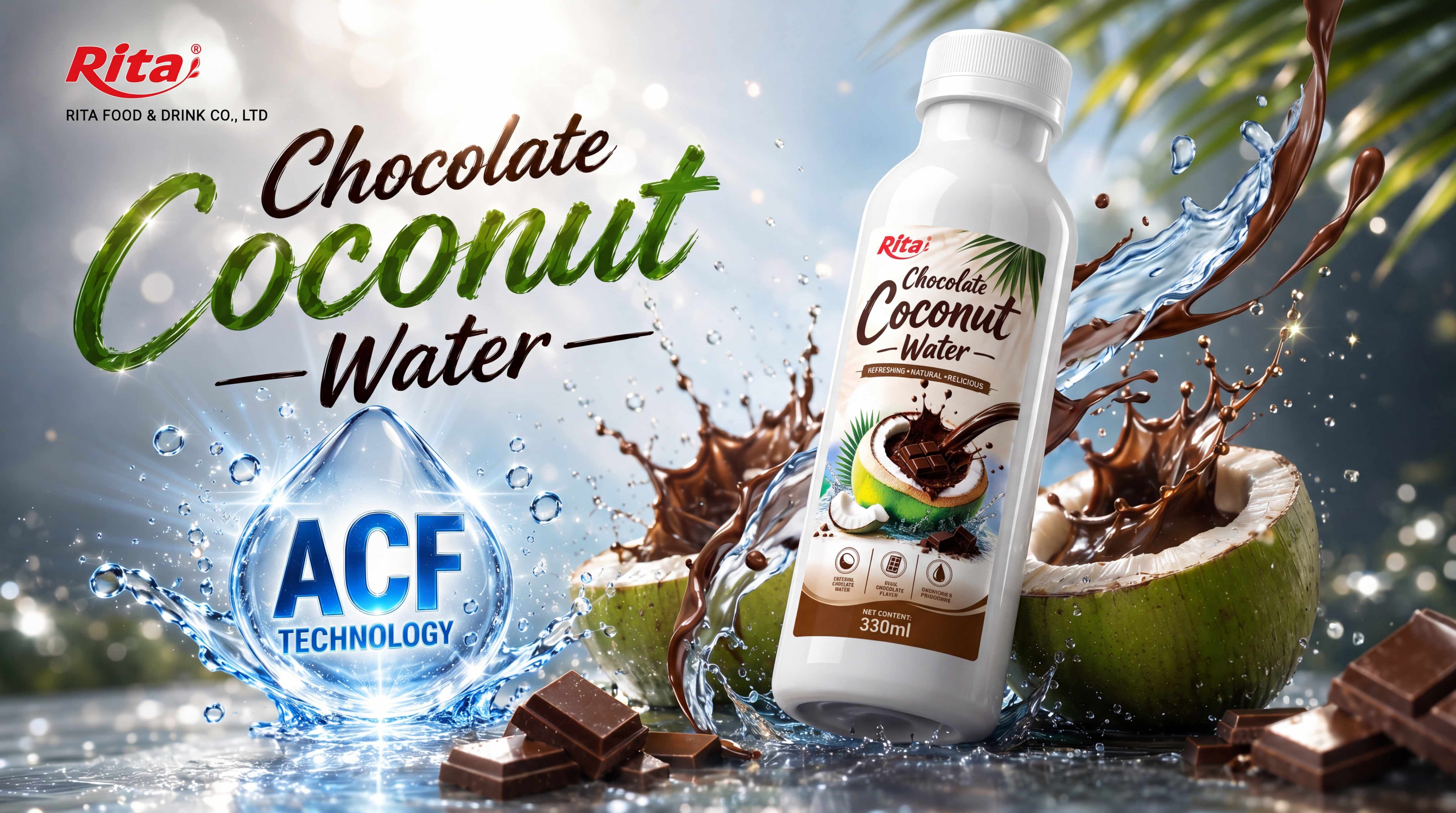 RITA Chocolate Coconut Water – Refreshing Natural Delicious Poster 1