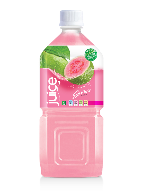 الوردي عصير guave زجاجة مشروب 1000ML الحيوانات الأليفة الطبيعية
