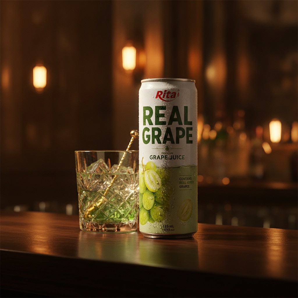 Premium Real Grape Juice 10.9 fl oz – Contains Real Green Grapes - Premium Beverage