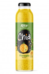 10.6_fl_oz_glass_bottle_adding_chia_seeds_to_fresh_pineapple_juice
