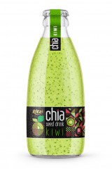 250ml_glass_bottle_Chia_seed_drink_with_kiwi_flavor_RITA_brand