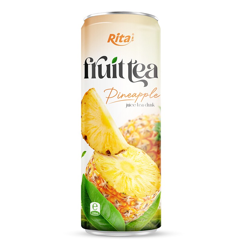 330ml_Sleek_alu_can_best_Pineapple__juice_tea_drink_healthy_with_green_tea_1