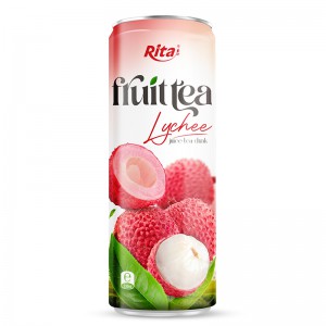330ml_Sleek_alu_can_taste_Lychee_juice_tea_drink_healthy_with_green_tea