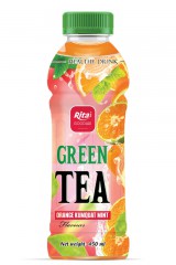 450ml_bottle_best_green_tea_drink_mix_orange_kumquat_mint_flavours