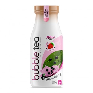 Glass_bottle_280ml_Bubble_Tea_with_tapioca_pearls_and_strawberry_