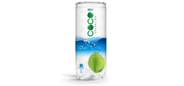 Pure_sparking_coconut_water_250ml_Pet_Can_
