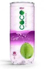 Sparking_coconut_water_with_grape_flavor_250ml_Pet_can_