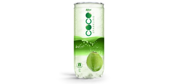Sparking_coconut_water_with_kiwi_flavor_250ml_Pet_can_