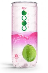 Sparking_coconut_water_with_lychee_flavor_250ml_Pet_can_