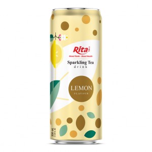 Sparkling_Tea_drink_lemon_flavour_330ml_sleek_canned