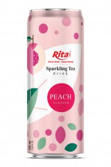 Sparkling_Tea_drink_non_alcoholic_peach_flavour_330ml_sleek_can