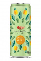 Sparkling_Tea_drink_pineapple_flavour_330ml_sleek_can_near_me
