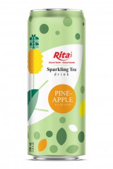 Tea_Sparkling_drink_non_alcoholic_pineapple_flavour_330ml_sleek_can