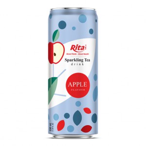 Tea_Sparkling_water_with_apple_flavor_330ml_sleek_can