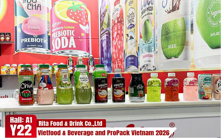 تشكيلة مشروبات RITA المعروضة في Vietfood & Beverage و ProPack 2026